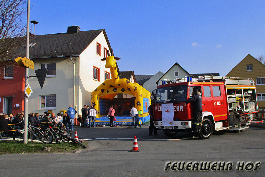 Bei bestem Wetter war das Angrillen der Feuerwehr Hof-Wölbattendorf gut besucht